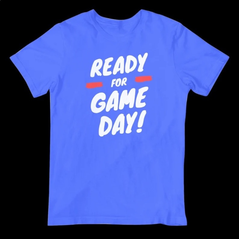 Ready For Game Day! Tshirt , Mom T-Shirt, Dad T-Shirt, Unisex T-Shirt Royal Blue